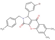 1-(3-bromophenyl)-6,7-dimethyl-2-(4-methylbenzyl)-1,2-dihydrochromeno[2,3-c]pyrrole-3,9-dione