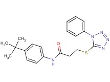 N-(4-tert-butylphenyl)-3-[(1-phenyl-1H-tetrazol-5-yl)thio]propanamide