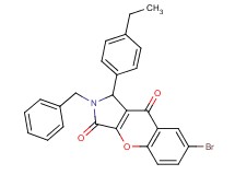 2-benzyl-7-bromo-1-(4-ethylphenyl)-1,2-dihydrochromeno[2,3-c]pyrrole-3,9-dione