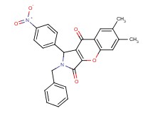 2-benzyl-6,7-dimethyl-1-(4-nitrophenyl)-1,2-dihydrochromeno[2,3-c]pyrrole-3,9-dione