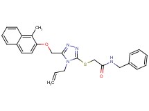 2-[(4-allyl-5-{[(1-methyl-2-naphthyl)oxy]methyl}-4H-1,2,4-triazol-3-yl)thio]-N-benzylacetamide