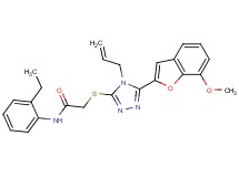 2-{[4-allyl-5-(7-methoxy-1-benzofuran-2-yl)-4H-1,2,4-triazol-3-yl]thio}-N-(2-ethylphenyl)acetamide