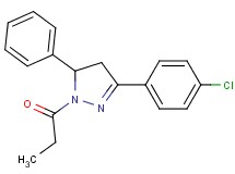 3-(4-chlorophenyl)-5-phenyl-1-propionyl-4,5-dihydro-1H-pyrazole