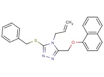 4-allyl-3-(benzylthio)-5-[(1-naphthyloxy)methyl]-4H-1,2,4-triazole