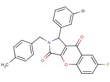 1-(3-bromophenyl)-7-fluoro-2-(4-methylbenzyl)-1,2-dihydrochromeno[2,3-c]pyrrole-3,9-dione