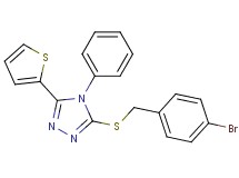 3-[(4-bromobenzyl)thio]-4-phenyl-5-(2-thienyl)-4H-1,2,4-triazole