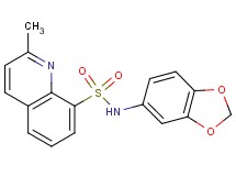 N-1,3-benzodioxol-5-yl-2-methyl-8-quinolinesulfonamide