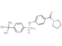 4-tert-butyl-N-[4-(1-pyrrolidinylcarbonyl)phenyl]benzenesulfonamide