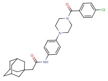2-(1-adamantyl)-N-{4-[4-(4-chlorobenzoyl)-1-piperazinyl]phenyl}acetamide