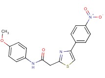 N-(4-methoxyphenyl)-2-[4-(4-nitrophenyl)-1,3-thiazol-2-yl]acetamide