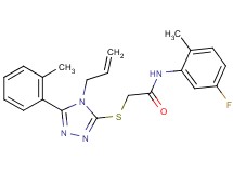 2-{[4-allyl-5-(2-methylphenyl)-4H-1,2,4-triazol-3-yl]thio}-N-(5-fluoro-2-methylphenyl)acetamide