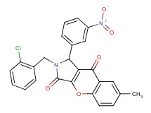 2-(2-chlorobenzyl)-7-methyl-1-(3-nitrophenyl)-1,2-dihydrochromeno[2,3-c]pyrrole-3,9-dione