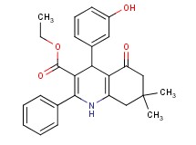 ethyl 4-(3-hydroxyphenyl)-7,7-dimethyl-5-oxo-2-phenyl-1,4,5,6,7,8-hexahydro-3-quinolinecarboxylate