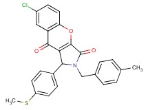 7-chloro-2-(4-methylbenzyl)-1-[4-(methylthio)phenyl]-1,2-dihydrochromeno[2,3-c]pyrrole-3,9-dione