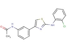 N-(3-{2-[(2-chlorophenyl)amino]-1,3-thiazol-4-yl}phenyl)acetamide