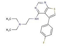 N,N-diethyl-N'-[5-(4-fluorophenyl)thieno[2,3-d]pyrimidin-4-yl]-1,2-ethanediamine