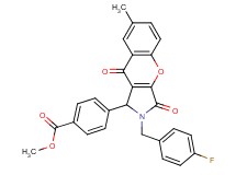 methyl 4-[2-(4-fluorobenzyl)-7-methyl-3,9-dioxo-1,2,3,9-tetrahydrochromeno[2,3-c]pyrrol-1-yl]benzoate