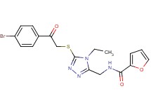 N-[(5-{[2-(4-bromophenyl)-2-oxoethyl]thio}-4-ethyl-4H-1,2,4-triazol-3-yl)methyl]-2-furamide