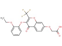 {[3-(2-ethoxyphenoxy)-4-oxo-2-(trifluoromethyl)-4H-chromen-7-yl]oxy}acetic acid