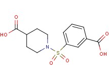 1-[(3-carboxyphenyl)sulfonyl]-4-piperidinecarboxylic acid
