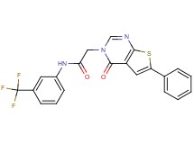 2-(4-oxo-6-phenylthieno[2,3-d]pyrimidin-3(4H)-yl)-N-[3-(trifluoromethyl)phenyl]acetamide