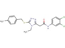 N-(3,4-dichlorophenyl)-2-{4-ethyl-5-[(4-methylbenzyl)thio]-4H-1,2,4-triazol-3-yl}acetamide