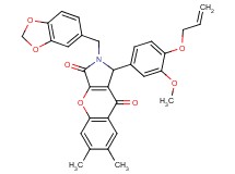1-[4-(allyloxy)-3-methoxyphenyl]-2-(1,3-benzodioxol-5-ylmethyl)-6,7-dimethyl-1,2-dihydrochromeno[2,3-c]pyrrole-3,9-dione