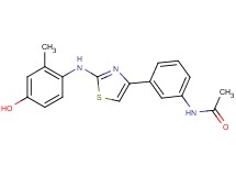 N-(3-{2-[(4-hydroxy-2-methylphenyl)amino]-1,3-thiazol-4-yl}phenyl)acetamide