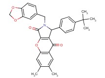 2-(1,3-benzodioxol-5-ylmethyl)-1-(4-tert-butylphenyl)-6,7-dimethyl-1,2-dihydrochromeno[2,3-c]pyrrole-3,9-dione