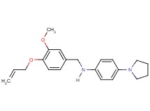 N-[4-(allyloxy)-3-methoxybenzyl]-4-(1-pyrrolidinyl)aniline