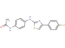 N-(4-{[4-(4-fluorophenyl)-1,3-thiazol-2-yl]amino}phenyl)acetamide