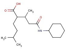 2-[3-(cyclohexylamino)-1-methyl-3-oxopropyl]-5-methylhexanoic acid