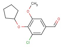 3-chloro-4-(cyclopentyloxy)-5-methoxybenzaldehyde