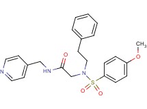 N~2~-[(4-methoxyphenyl)sulfonyl]-N~2~-(2-phenylethyl)-N~1~-(4-pyridinylmethyl)glycinamide