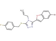 4-allyl-3-(5-bromo-1-benzofuran-2-yl)-5-[(4-fluorobenzyl)thio]-4H-1,2,4-triazole
