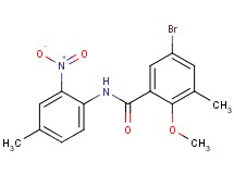 5-bromo-2-methoxy-3-methyl-N-(4-methyl-2-nitrophenyl)benzamide