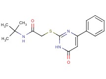 N-(tert-butyl)-2-[(6-oxo-4-phenyl-1,6-dihydro-2-pyrimidinyl)thio]acetamide