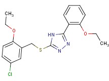 3-[(5-chloro-2-ethoxybenzyl)thio]-5-(2-ethoxyphenyl)-4H-1,2,4-triazole