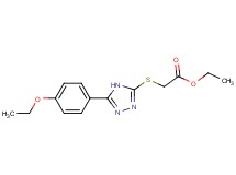 ethyl {[5-(4-ethoxyphenyl)-4H-1,2,4-triazol-3-yl]thio}acetate