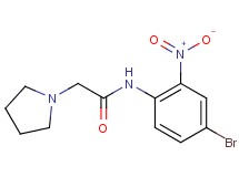 N-(4-bromo-2-nitrophenyl)-2-(1-pyrrolidinyl)acetamide