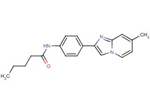 N-[4-(7-methylimidazo[1,2-a]pyridin-2-yl)phenyl]pentanamide
