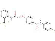 N-(4-fluorophenyl)-4-(2-oxo-2-{[2-(trifluoromethyl)phenyl]amino}ethoxy)benzamide