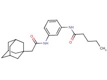 N-(3-{[2-(1-adamantyl)acetyl]amino}phenyl)pentanamide
