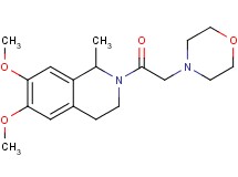 6,7-dimethoxy-1-methyl-2-(4-morpholinylacetyl)-1,2,3,4-tetrahydroisoquinoline