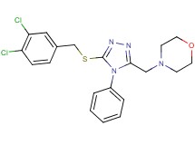 4-({5-[(3,4-dichlorobenzyl)thio]-4-phenyl-4H-1,2,4-triazol-3-yl}methyl)morpholine