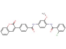 2-chloro-N-(2-methoxy-4-{[4-(2-oxo-2H-chromen-3-yl)benzoyl]amino}phenyl)benzamide