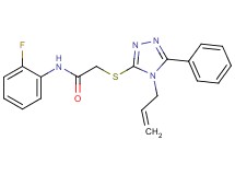 2-[(4-allyl-5-phenyl-4H-1,2,4-triazol-3-yl)thio]-N-(2-fluorophenyl)acetamide