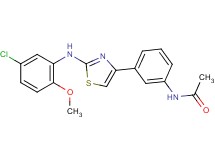 N-(3-{2-[(5-chloro-2-methoxyphenyl)amino]-1,3-thiazol-4-yl}phenyl)acetamide