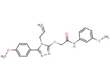 2-{[4-allyl-5-(4-methoxyphenyl)-4H-1,2,4-triazol-3-yl]thio}-N-[3-(methylthio)phenyl]acetamide