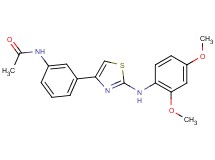 N-(3-{2-[(2,4-dimethoxyphenyl)amino]-1,3-thiazol-4-yl}phenyl)acetamide